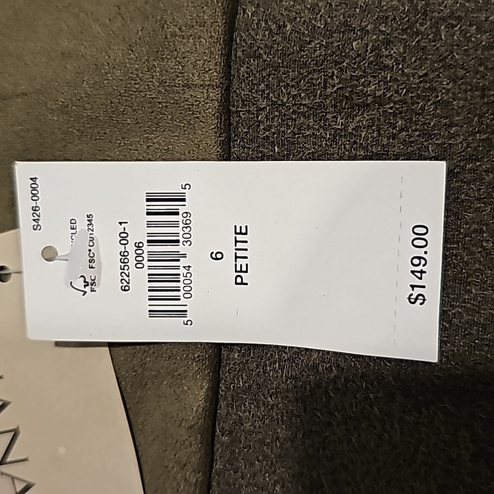 NWT Banana Republic sz 6P green dress - Picture 4 of 14